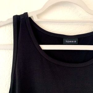 Lot of two slinky black tanks plus size torrid